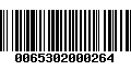 Código de Barras 0065302000264