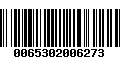 Código de Barras 0065302006273