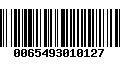 Código de Barras 0065493010127