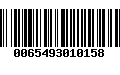 Código de Barras 0065493010158