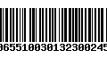 Código de Barras 00655100301323002452