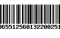 Código de Barras 00655125601322002514