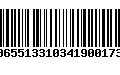 Código de Barras 00655133103419001732