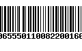 Código de Barras 00655501100822001608