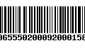 Código de Barras 00655502000920001588