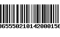 Código de Barras 00655502101420001563