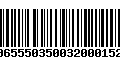 Código de Barras 00655503500320001526