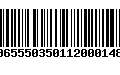 Código de Barras 00655503501120001488