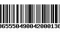 Código de Barras 00655504900420001386