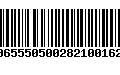 Código de Barras 00655505002821001626