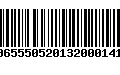 Código de Barras 00655505201320001414