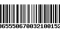 Código de Barras 00655506700321001526