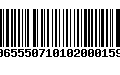 Código de Barras 00655507101020001593