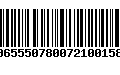 Código de Barras 00655507800721001580