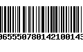 Código de Barras 00655507801421001436