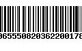 Código de Barras 00655508203622001786