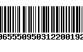 Código de Barras 00655509503122001927