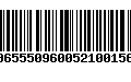 Código de Barras 00655509600521001562