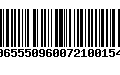 Código de Barras 00655509600721001546