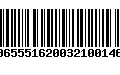 Código de Barras 00655516200321001467