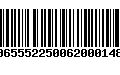 Código de Barras 00655522500620001481