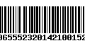 Código de Barras 00655523201421001524