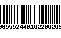 Código de Barras 00655524401022002039