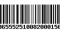 Código de Barras 00655525100820001501