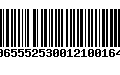 Código de Barras 00655525300121001648