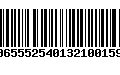 Código de Barras 00655525401321001596