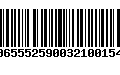 Código de Barras 00655525900321001549