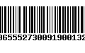 Código de Barras 00655527300919001322