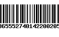 Código de Barras 00655527401422002056