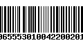 Código de Barras 00655530100422002014