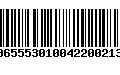 Código de Barras 00655530100422002137