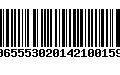 Código de Barras 00655530201421001593