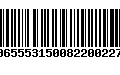 Código de Barras 00655531500822002277