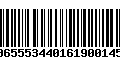 Código de Barras 00655534401619001459