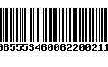 Código de Barras 00655534600622002112