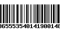 Código de Barras 00655535401419001481