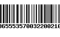 Código de Barras 00655535700322002104