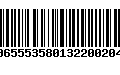 Código de Barras 00655535801322002047