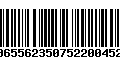 Código de Barras 00655623507522004525