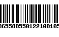 Código de Barras 00655805501221001054