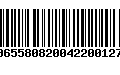 Código de Barras 00655808200422001272