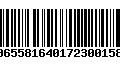 Código de Barras 00655816401723001582