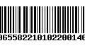 Código de Barras 00655822101022001467