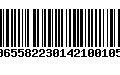 Código de Barras 00655822301421001055