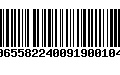 Código de Barras 00655822400919001048