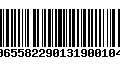 Código de Barras 00655822901319001046